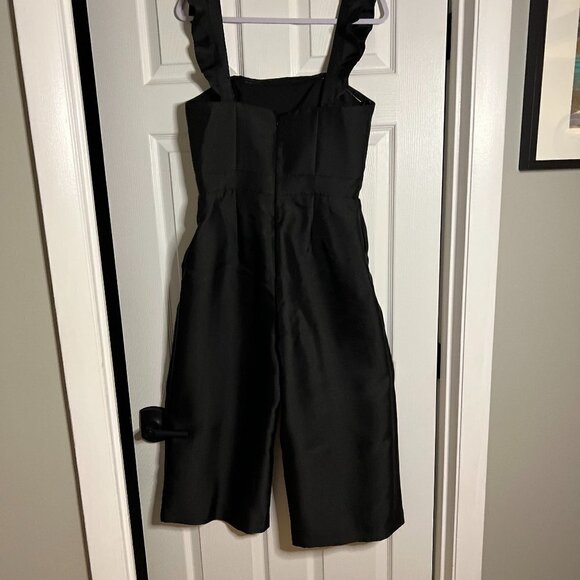 Hutch Wms Strapless Wide Leg Jumpsuit in Black Gazar Size 8 - Picture 12 of 12